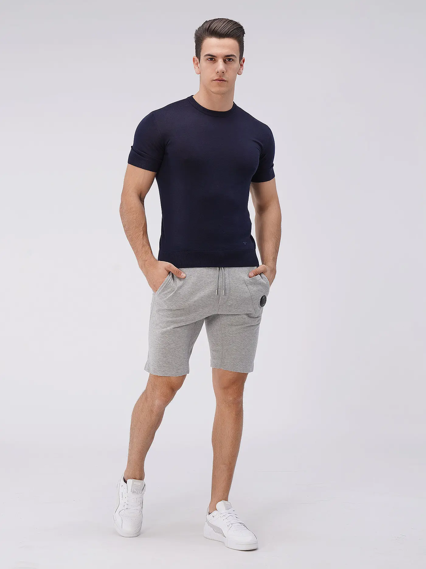 CP COMPANY | Jerseyshorts | grau